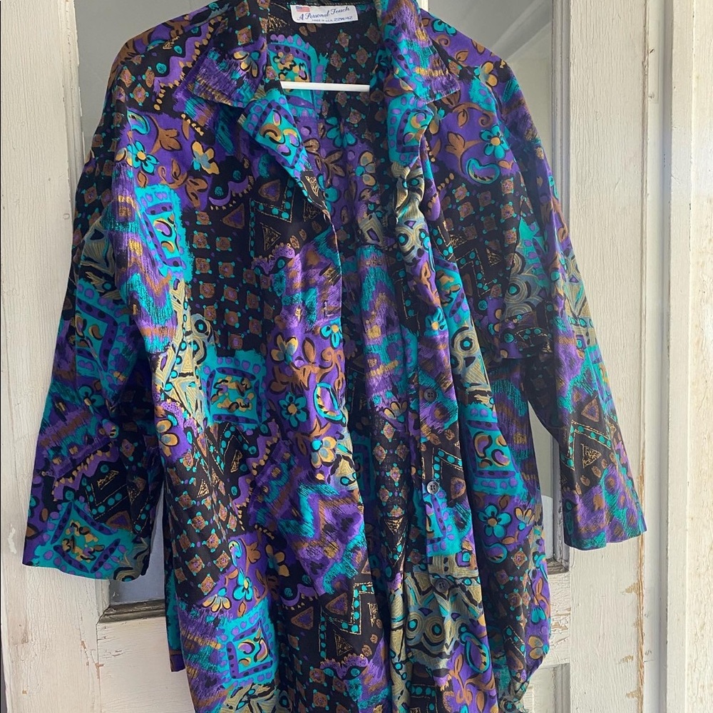 Colorful thick printed top